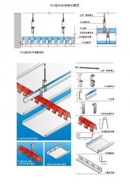 HG型扣板拼装示意图